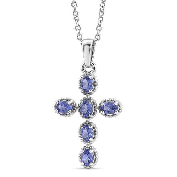 EverTrue Tansanit Anh&auml;nger mit 50cm Kette - 1,10 ct.