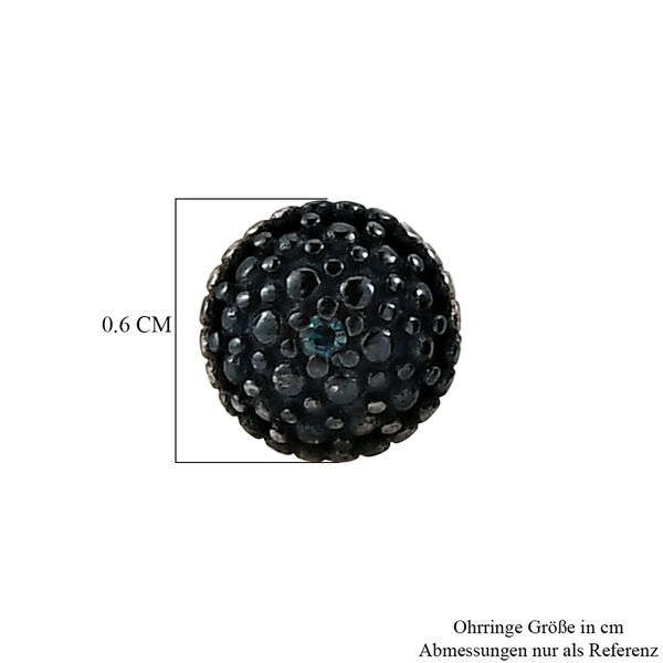 EVER TRUE Blauer Diamant Ohrringe Nickelfreies Messing (10-15 Werktage Lieferzeit) image number 4