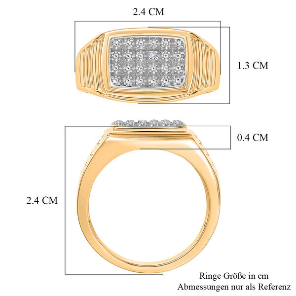 EVER TRUE Wei&szlig;er Diamant Ring Nickelfreies Messing (Gr&ouml;&szlig;e 20.00) ca. 0,00 ct image number 5