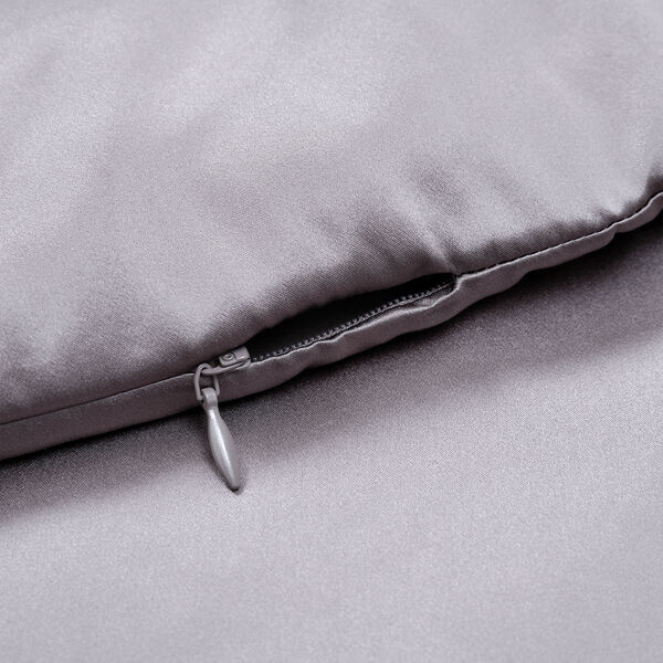 Serenity Night 100% Maulbeerseide Seidendecke mit 350gsm Seidenfüllung, 135x200cm, Grau image number 8