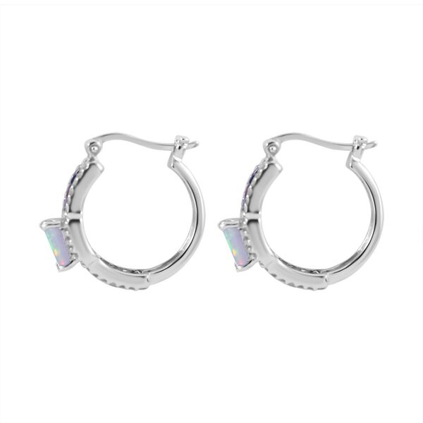 AA &auml;thiopische Welo Opal, mehrfarbige Saphir und Zirkon-Ohrringe - 2,14 ct. image number 3