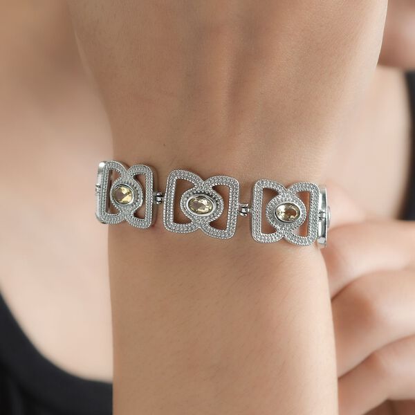 Citrin Armband, ca. 19 cm, 316L Edelstahl , ca. 2.96 ct image number 3