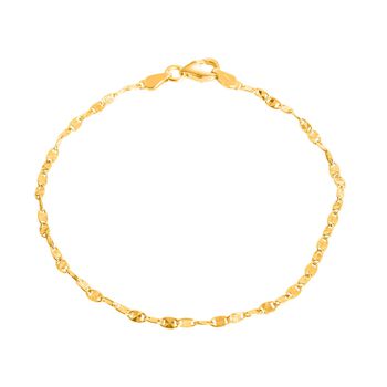 925 Silber vergoldet Armband ca. 19 cm ca. 1,58g