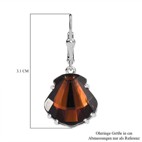 J Francis gefertigt mit SWAROVSKI- Ger&auml;ucherte Topas Swarovski Kristall-Ohrringe image number 6