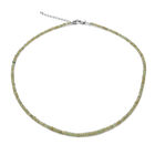 Demantoid Granat Halskette ca. 45 cm lange 925 Silber Rhodiniert ca. 34.00 ct