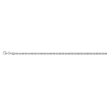 925 Silber rhodiniert Armband ca. 18 cm mit 2.5 cm extender, ca. 4,97g