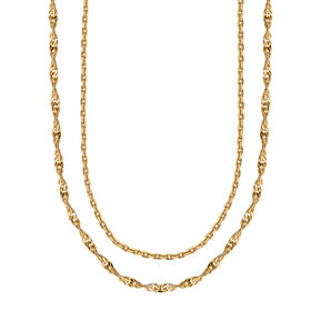 925 Silber vergoldet Kette ca. 45 cm ca. 2,55g