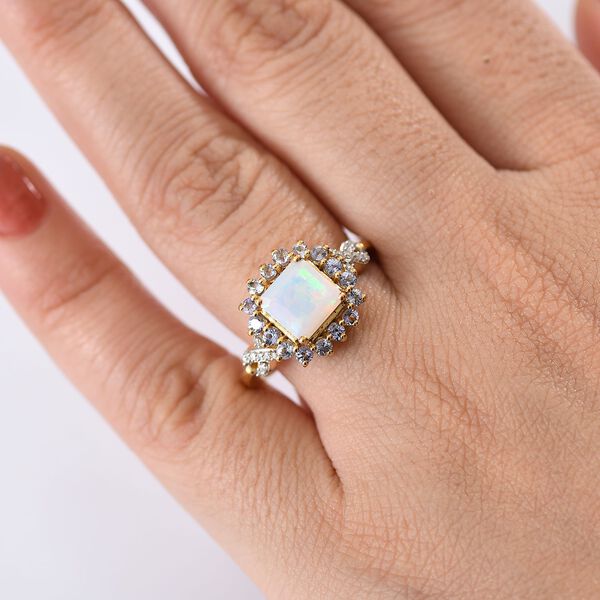 D'Joy &auml;thiopisches Welo Opal, Tansanit und Moissanit Schmuckset image number 16