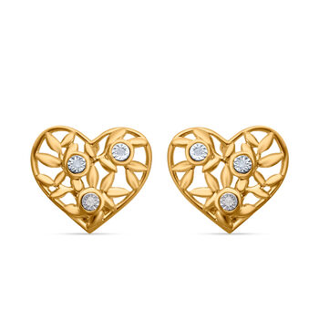 Wei&szlig;er Diamant Ohrringe 925 Silber Gelbgold Vermeil ca.