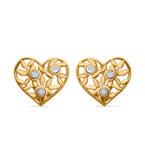Herz Diamant Ohrringe image number 0