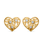 Weißer Diamant Ohrringe 925 Silber Gelbgold Vermeil ca.