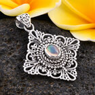 Royal Bali Kollektion - natürlicher, äthiopischer Opal-Solitär-Anhänger in Silber image number 1