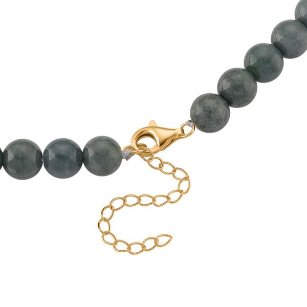 Natürliche Olmek Jadeit und Süßwasser Barockperle 50cm Halskette image number 5