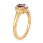 Afrikanischer Rubin Ring 925 Silber vergoldet  ca. 1,31 ct image number 4