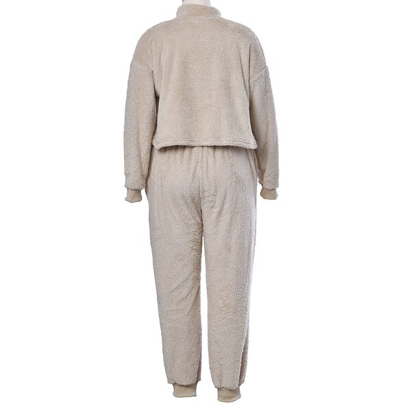 One Fit Loungewear - Superweicher Anti-Allergie Mikroflannell, M bis XL, Beige image number 1
