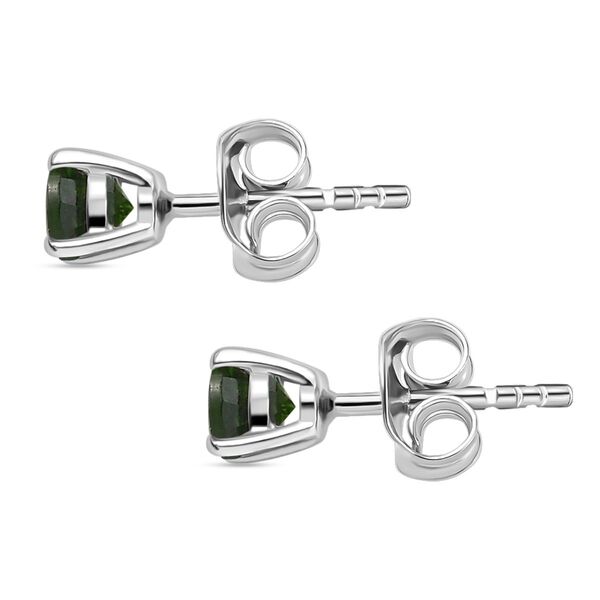 3er Set - D'Joy Nat&uuml;rlicher Chromdiopsid Ohrringe, Ring und Anh&auml;nger, 925 Silber rhodiniert (Gr&ouml;&szlig;e 16) ca. 1.84 ct image number 10