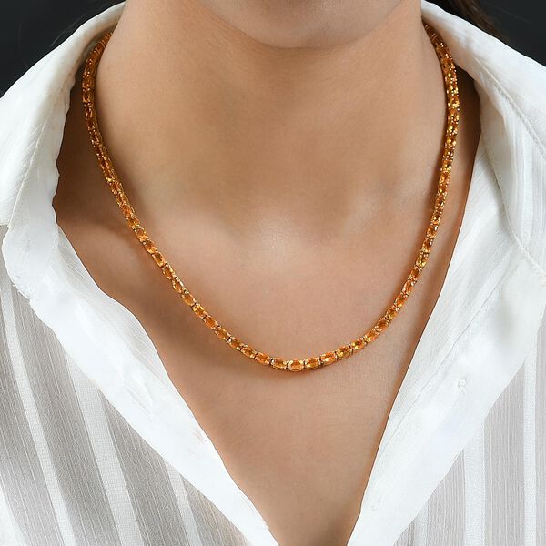 AA Salamanca Feueropal-Halskette, 45 cm - 13.43 ct image number 2