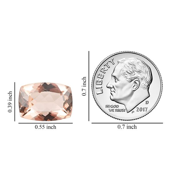 AAAA Morganit, Kissenschliff 14x10?mm, Facettenschliff, 5,60?ct image number 3