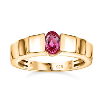Labor roter Beryll-Ring - 0,45 ct.