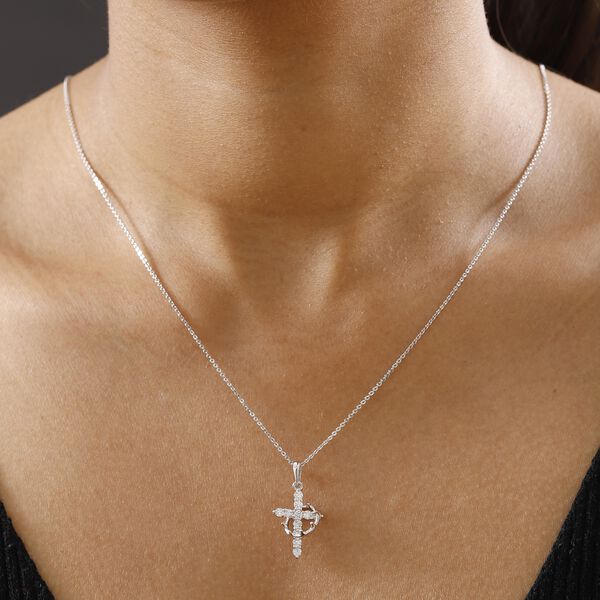 LUXURIANT SI Labor Diamant Anh&auml;nger mit 50cm Kette - 0,50 ct. image number 3