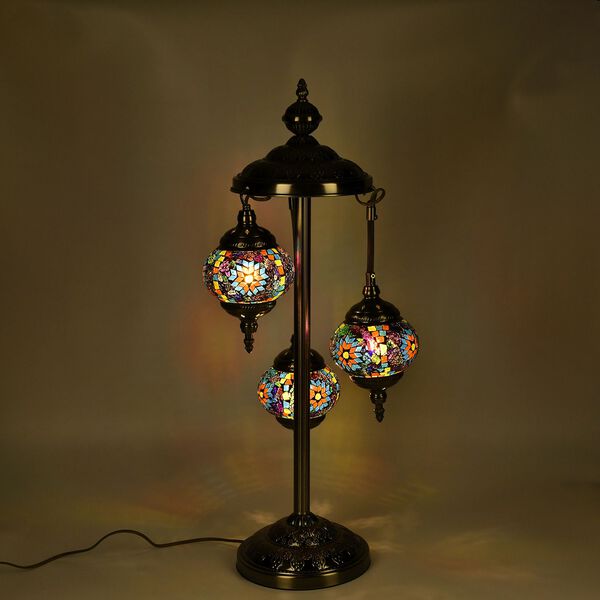 Mosaik Tischlampe mit Sockel image number 8