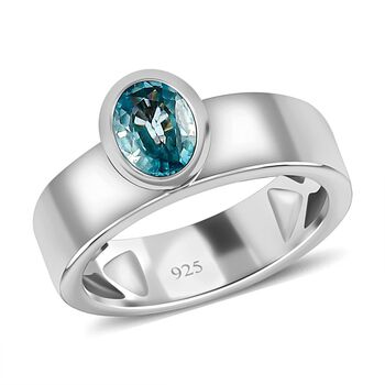 Kambodschanischer blauer Zirkon-Bandring - 1,25 ct.