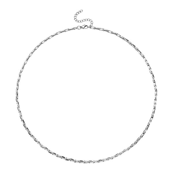 2er-Set Halsketten in Silberton, 50+5cm image number 6