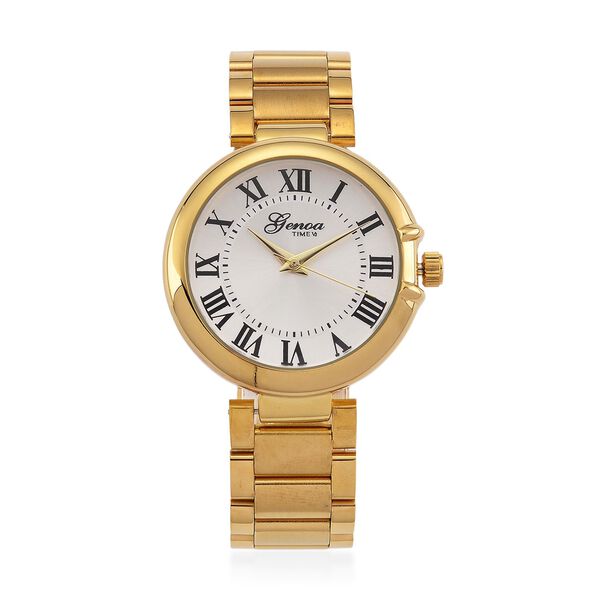 GENOA - Automatik-Armbanduhr mit Dandong-Uhrwerk, Edelstahl, IP-Goldbeschichtung image number 0