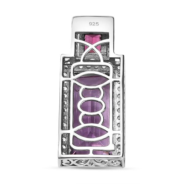 Rose De France Amethyst, Rhodolith Granat und Zirkon-Anhänger - 13,63 ct. image number 5