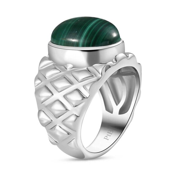 Malachit Ring Messing (Gr&ouml;&szlig;e 16.00) ca. 8,23 ct image number 5