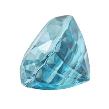 Blauer Zirkon, facettiert, Kissenschliff, 3,00 ct