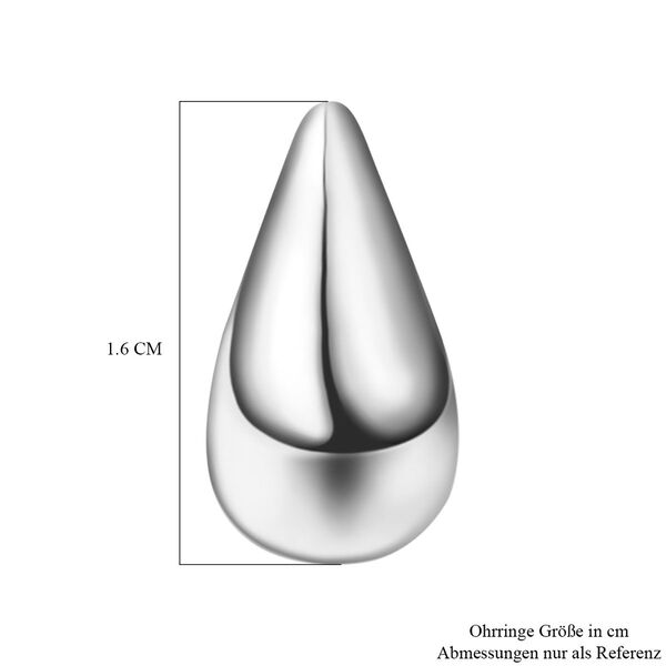 Silber Ohrringe in Tropfen-Form image number 6