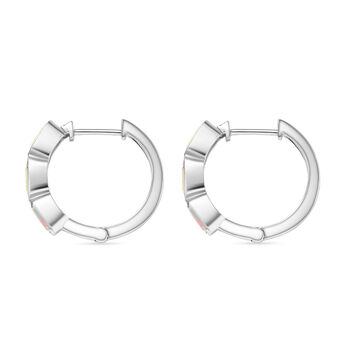 D'Joy AA Nat&uuml;rlicher, &auml;thiopischer Welo Opal Ohrringe 925 Silber platiniert ca. 1.34 ct