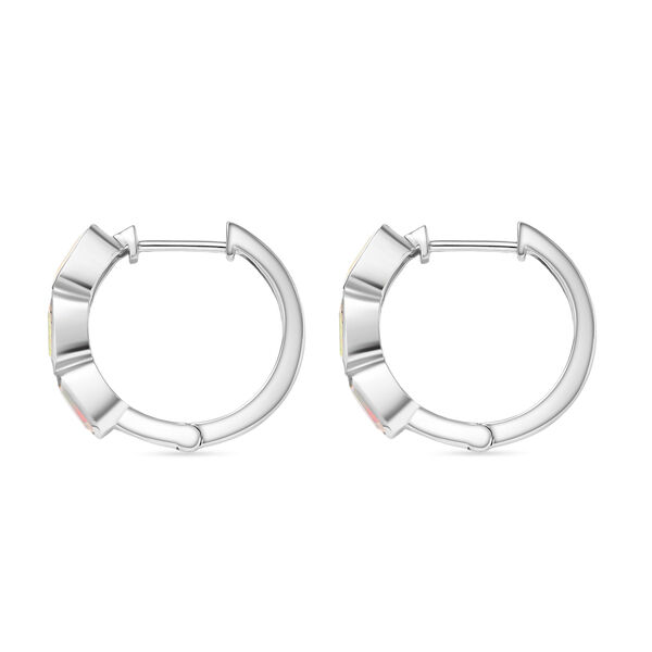 D'Joy AA Nat&uuml;rlicher, &auml;thiopischer Welo Opal Ohrringe 925 Silber platiniert ca. 1.34 ct image number 4