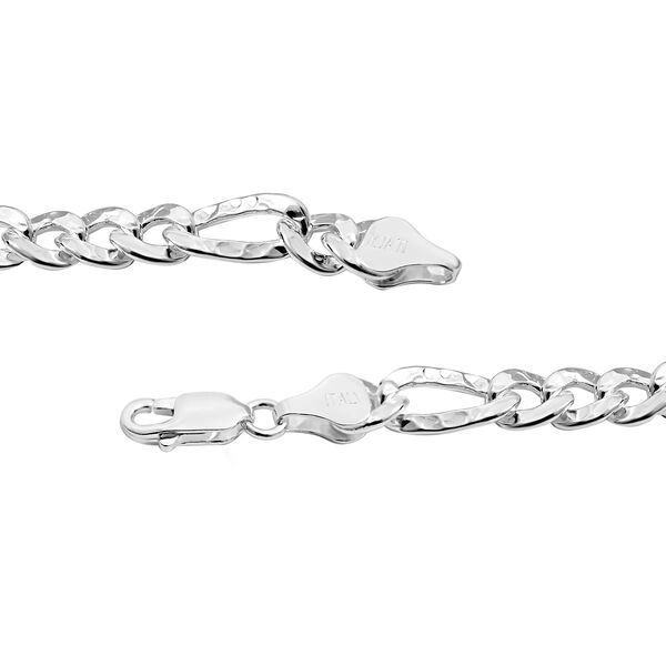 Strukturiertes Figaro-Armband 19cm image number 3