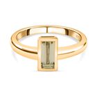 AAA Turkizit-Ring, 925 Silber Gelbgold Vermeil (Größe 19.00) ca. 1,02 ct