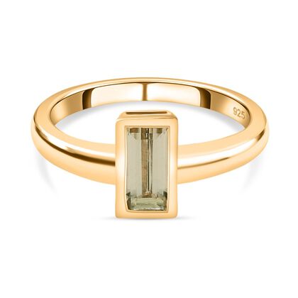 AAA Turkizit-Ring, 925 Silber Gelbgold Vermeil (Gr&ouml;&szlig;e 19.00) ca. 1,02 ct