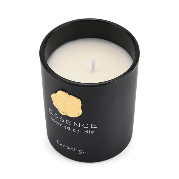 Kerzenset mit Duftstäbchen und Raumspray, Schwarz, 5 % Parfümanteil, Raumspray 100 ml, Duftkerze im Glas mit 100 g Paraffinwachs, Duftnote: English Pear & Freesia image number 4