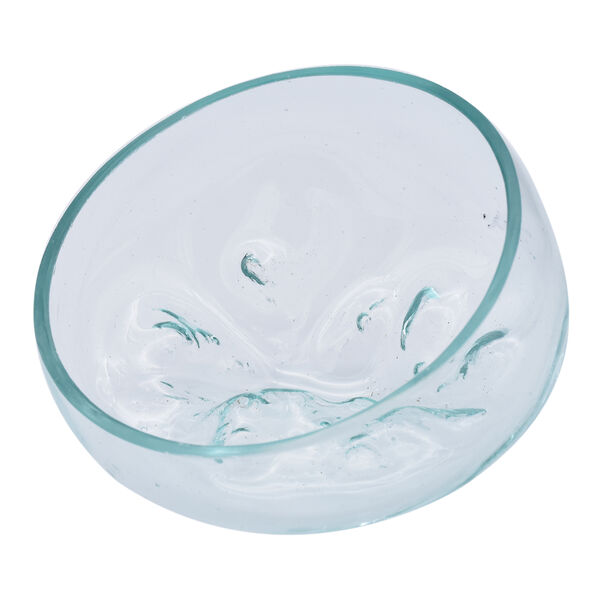 Jardin de Bali: Mundgeblasen Glassch&uuml;ssel auf Naturholz image number 3