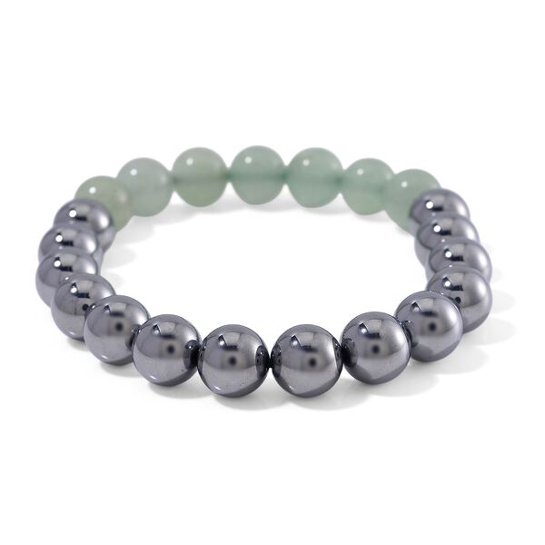 Flexibles Terahertz und gr&uuml;nes Aventurin Armband - 140 ct. image number 3