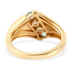 Kagem sambischer Smaragd-Ring, 925 Silber vergoldet  ca. 0,34 ct image number 5
