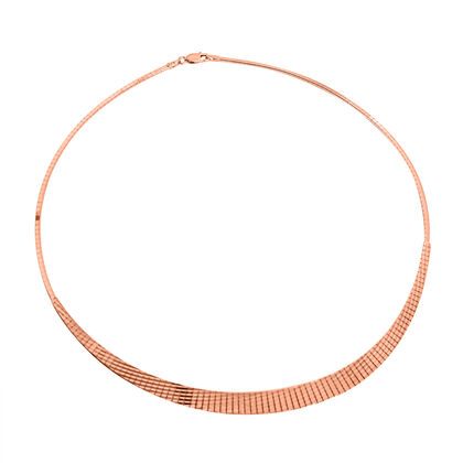 925 Silber ros&eacute;vergoldet Halskette ca. 45 cm ca. 12,25g