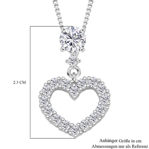 RADIANTA GRA zertifiziert Moissanit (D-VVS) Schmuckset ca. 45 cm 925 Silber rhodiniert ca. 1.05 ct image number 7