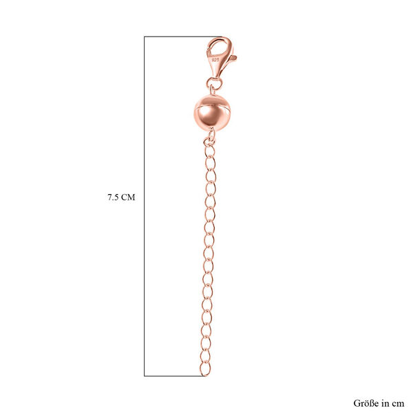 TOUCH und LOCK Magnetschließe mit Extender in rosévergoldetem Silber image number 6
