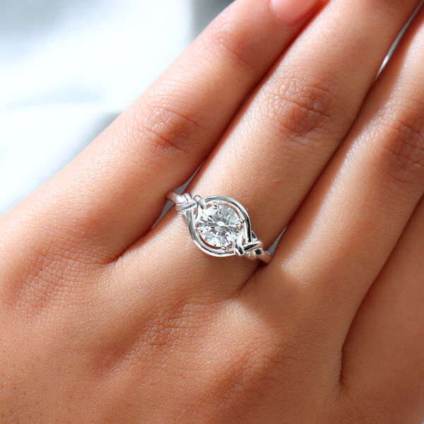 LUSTRO STELLA - feinster Zirkonia-Ring, 925 Silber  ca. 1,83 ct image number 3