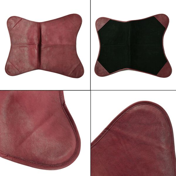 Zusammenklappbarer Butterfly-Sessel aus Echtleder, 92cm, Burgund image number 8