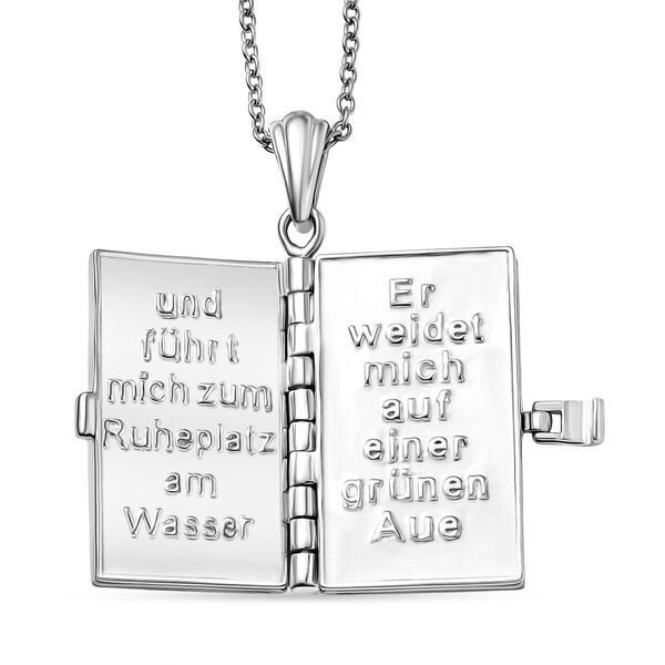 AA Feueropal heiliger Bibel-Anhänger mit 45cm Kette - 0,65 ct. image number 6