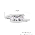 LUSTRO STELLA - Zirkonia-Ring, 925 Silber rhodiniert (Größe 16.00) ca. 1,20 ct image number 4