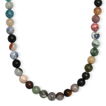 Multi Edelstein 50+2,5cm Halskette - 230 ct.