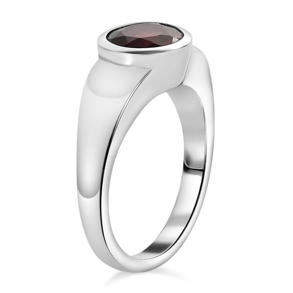 Roter Granat Ring, Edelstahl (Gr&ouml;&szlig;e 16.00) ca. 1.54 ct image number 5